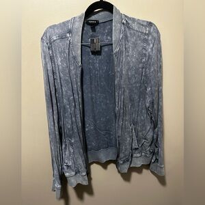 Torrid Denim Style Bomber Jacket